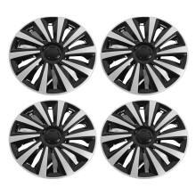 4 Pcs 15in Steel Wheel Hub Caps Set