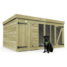 8ft x 6ft Dog Kennel & Run Treated Timber Fast & Free 2-5 Day Delivery