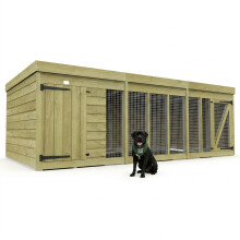 12ft x 6ft Dog Kennel & Run Treated Timber Fast & Free 2-5 Day Delivery