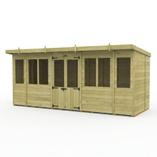 Pent Summer House 16ft x 5ft Fast & Free 2-5 Nationwide Delivery