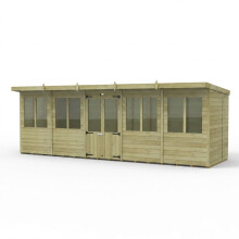 Pent Summer House 20ft x 7ft Fast & Free 2-5 Nationwide Delivery