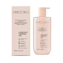 Tanning Gel Refreshing Moisturizing Skin Natural Glow Bronze Tan Sunless Tanning Gel 400ml