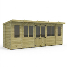 Pent Summer House 18ft x 5ft Fast & Free 2-5 Nationwide Delivery