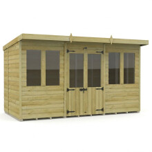 Pent Summer House 12ft x 6ft Fast & Free 2-5 Nationwide Delivery