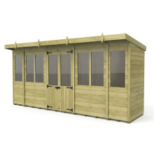 Pent Summer House 16ft x 4ft Fast & Free 2-5 Nationwide Delivery