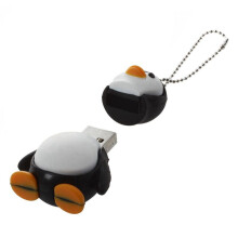 6X 32GB Dispositivo di Attacco Flash Memory USB 2.0 del Pinguino Sveglio Della Bianco E Nero