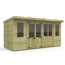 Pent Summer House 18ft x 8ft Fast & Free 2-5 Nationwide Delivery