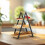 Bamboo & Metal Afternoon Tea Serving Stand 2