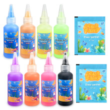 Sanlebi Aqua Fairy Water Gel DIY Toys, Magic Kit, Aqua Gelz Kits for Kids, 8 Gels, Educational Gift for Boys Girls Gifts Ages 4 5 6 7 8