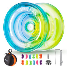 MAGICYOYO Crystal Yoyo K2 Blue Yellow, Responsive for Kids Beginners