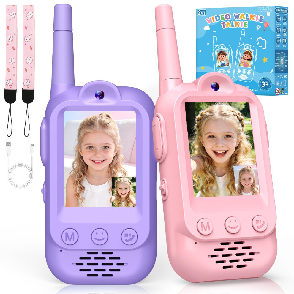 Wootoyz Walkie Talkies, Video Walkie Talkies For Kids Toy Age 3 4 5 Year Old Girl Gifts For 5 6 7 8 Year Olds Girl Boys Toys Age 3-12 Sensory Toys Fo 5000979947844