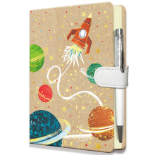 Rocket Notebook for Boys Gifts for Teens Hardcover Girls Journal with Pen