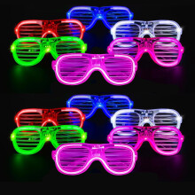 12Pcs Neon Party GlassesLED Light up Glasses Flashing Glow SunlassesLuminou