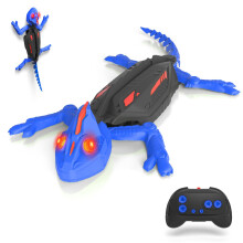Wall Crawler Gecko,RC Rechargeable Chameleon Toys with LED Eyes