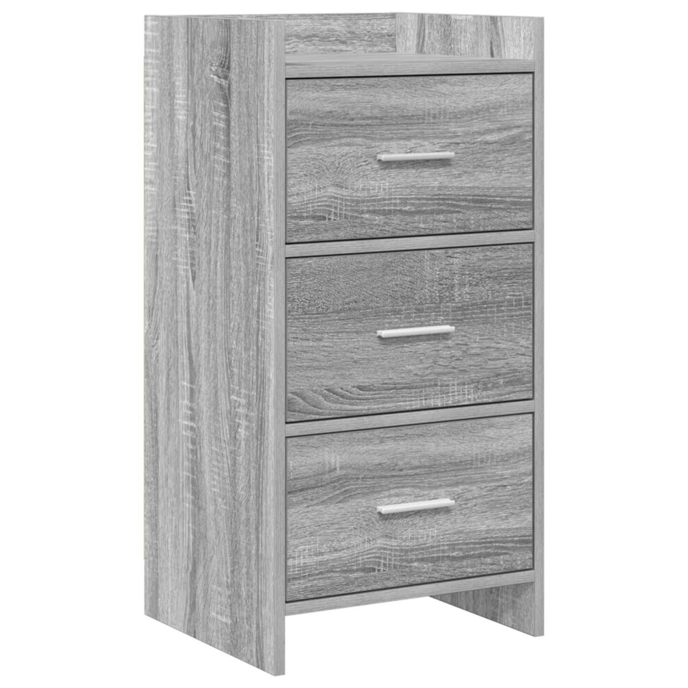 Vidaxl Sideboard Sonoma 40 X 36 X 80 Cm Engineered Wood Grey