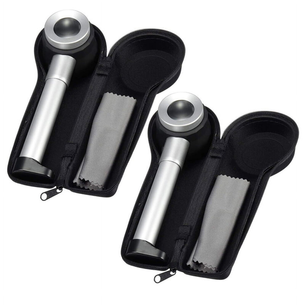 Handheld linen tester magnifier 45X with light