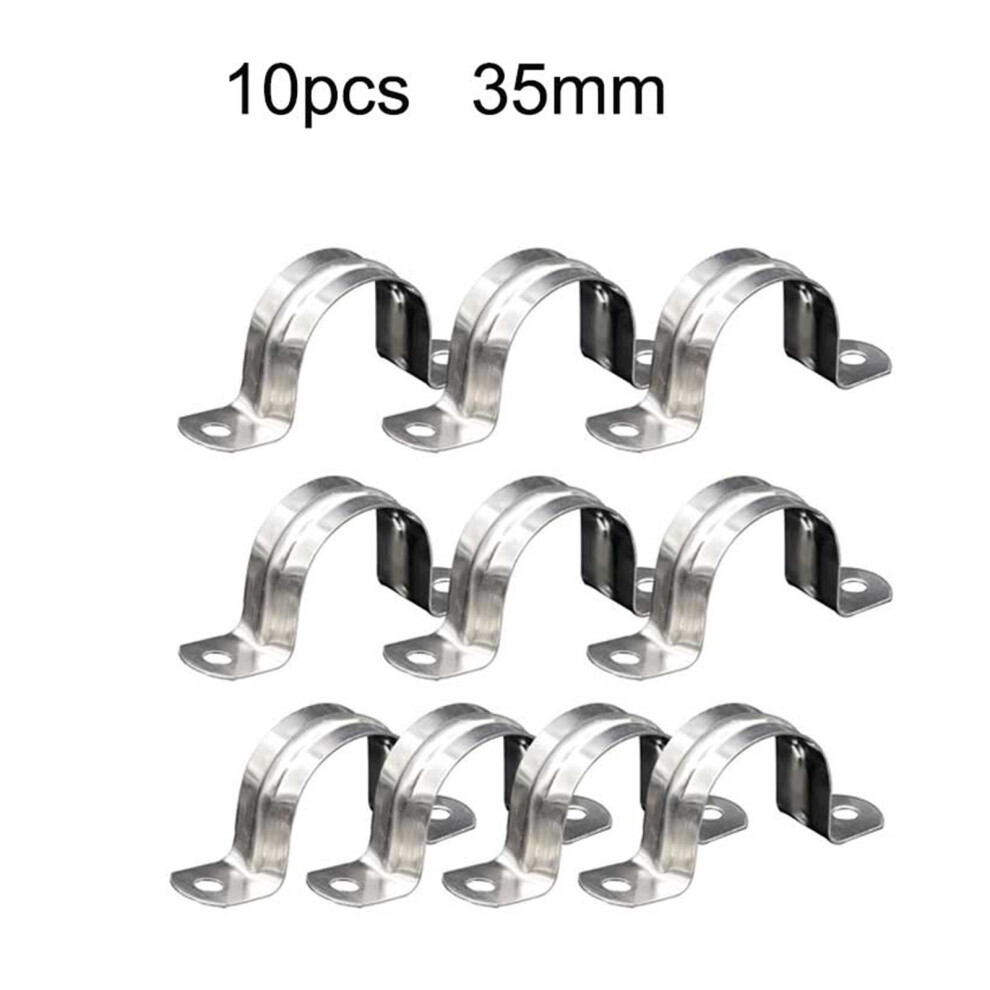Stainless Steel U-Shape Pipe Clamp Set 35Mm 10Pcs 9107258686152