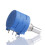 Potentiomètre rotatif à résistance variable bleu 10 tours 1/4 7
