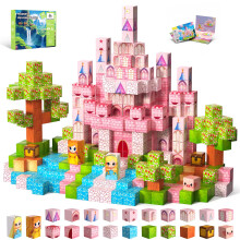 Magnetic Blocks Building Toys for Kids, 48 PCS Magnetic Blocks for Girls Ages 4-8, Magnetic Cubes, STEM Sensory Toys for Boys & Girls