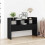 VidaXL vidaXL Sideboard Black Oak 105 x 30 x 70 cm Engineered Wood 1