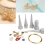 Draadpinnenmakerset, rond en vierkant, 4-delig 2