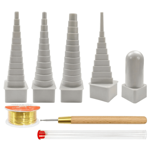 Draadpinnenmakerset, rond en vierkant, 4-delig 2