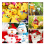 18 mm 3D glitter plastic knutseloogjes rond, 120 stuks 7
