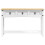 VidaXL vidaXL End Table Corona White 114 x 34.5 x 73 cm Solid Pine Wood 4