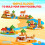 100PCS Magnetic Building Blocks, Pixel Village Construction Set, Ages 3-10 3