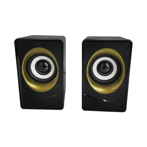 Jacenvly portable laptop speakers USB 2.0 2-pack 2