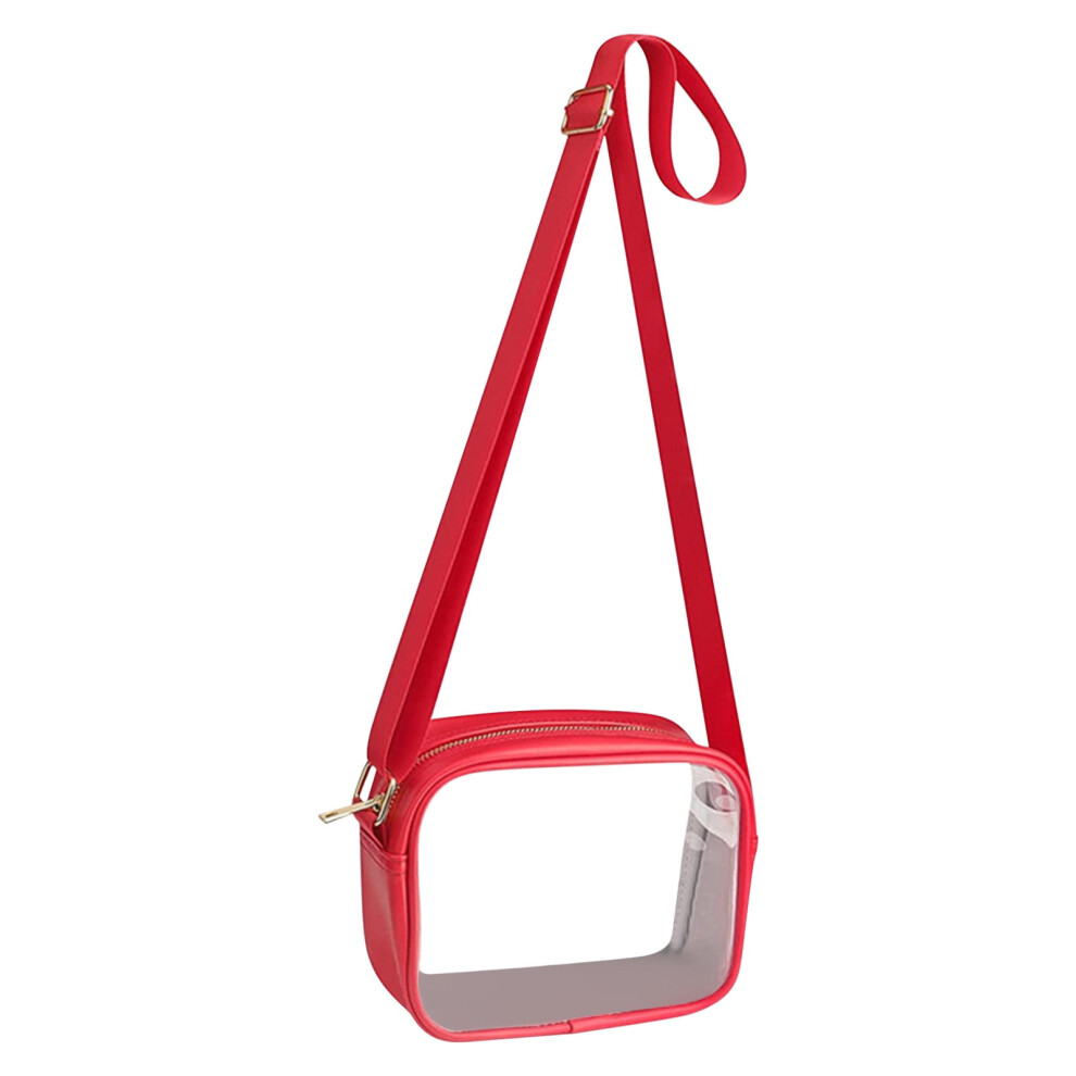 Transparent Crossbody Cosmetic Bag for Events 1 Pack