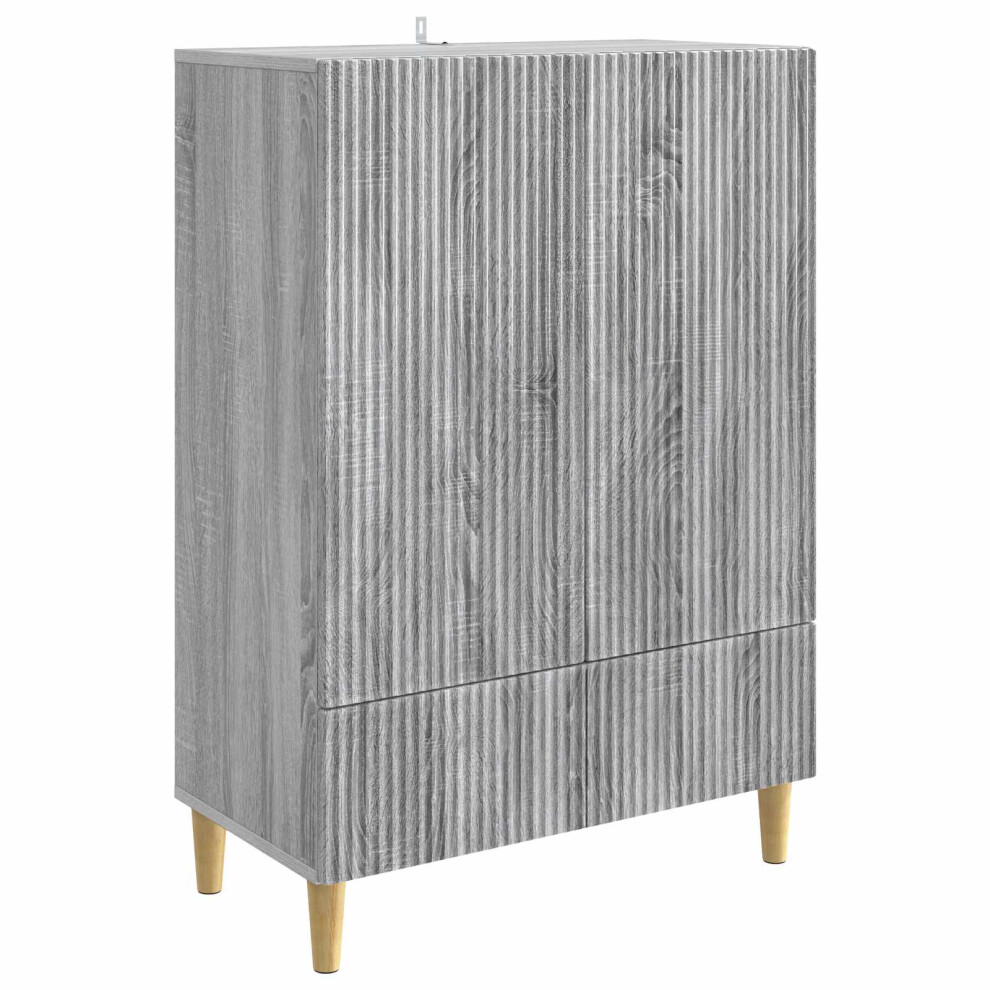 Vidaxl Sideboard Sonoma 66 X 34.5 X 95 Cm Engineered Wood Grey