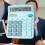 Basic 8-digit LCD mini calculator pocket size 5