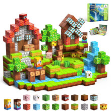 Magnetic Blocks Building Toys for Kids, 48 PCS Magnetic Blocks for Kids Ages 4-8, Magnetic Cubes, STEM Sensory Toys for Boys & Girls