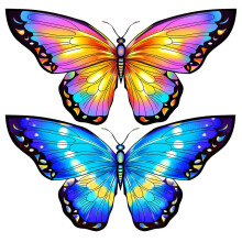 HONBO Butterfly Kites for Kids & Adults,55" x 28" Large Beginner Kite for Kids Ages 4-8,Easy to Fly for Beginners,Beach Kites for Outdoor Activities