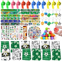 122-Piece Football Party Bag Fillers with Gift Bags and Spinning Footballs