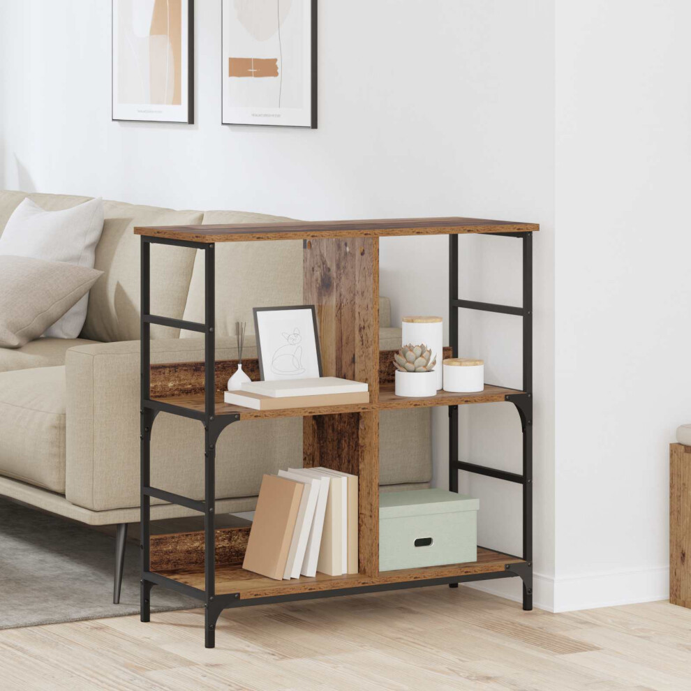 Vidaxl Bookshelf Old Wood Engineered Wood