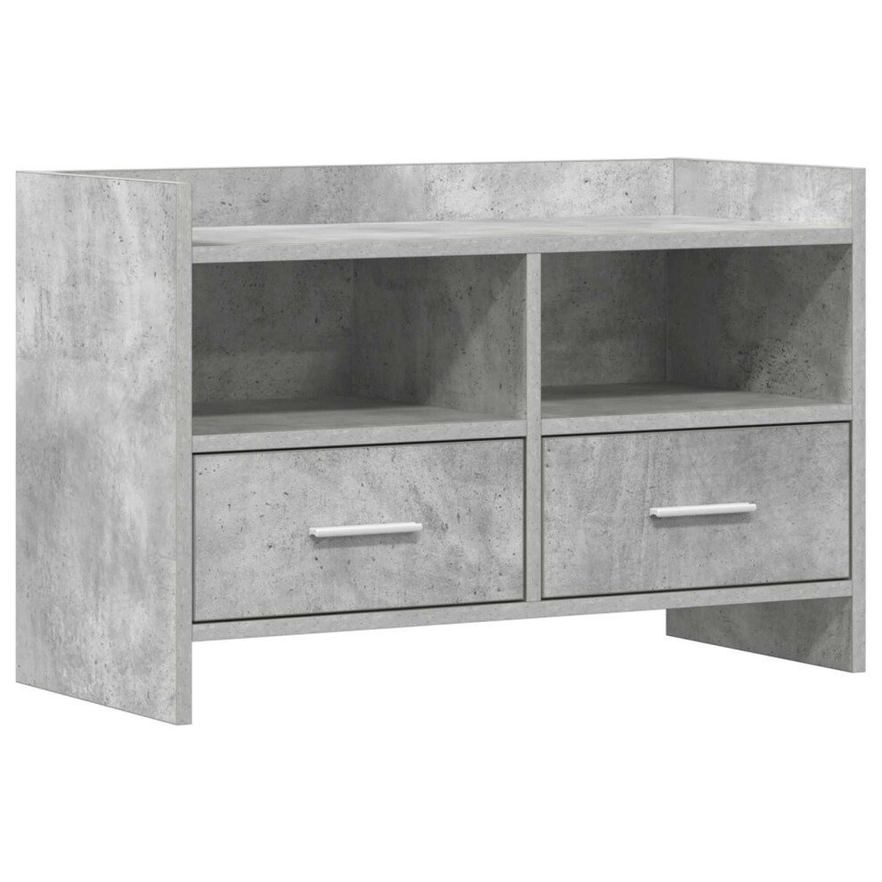 Vidaxl Tv Cabinet 71.5 X 33 X 47 Cm Concrete Engineered Wood Grey