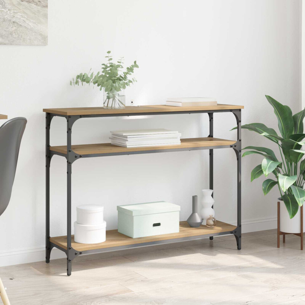 Vidaxl Console Table Artisan Oak 100 X 29 X 75 Cm Engineered Wood