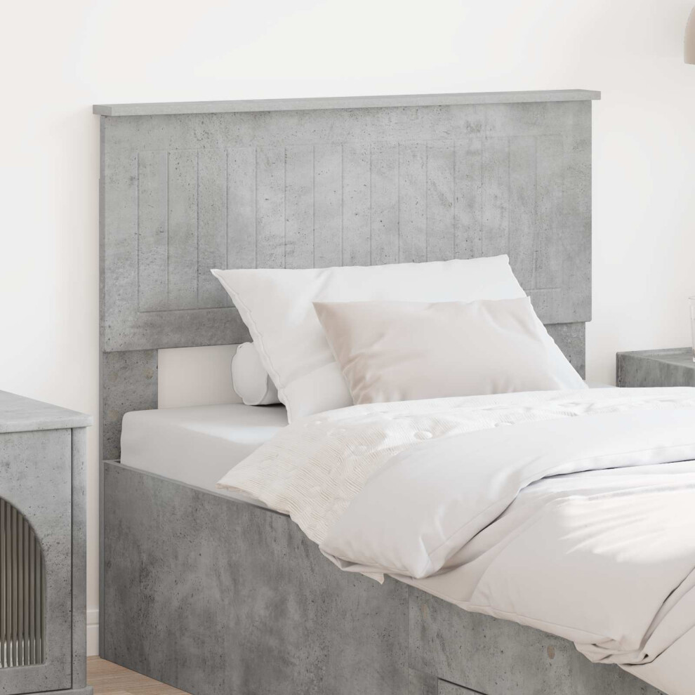 Vidaxl Headboard Concrete Engineered Wood Grey
