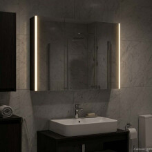 vidaXL Bathroom Mirror Cabinet Black Oak 103.5 x 15.5 x 70 cm