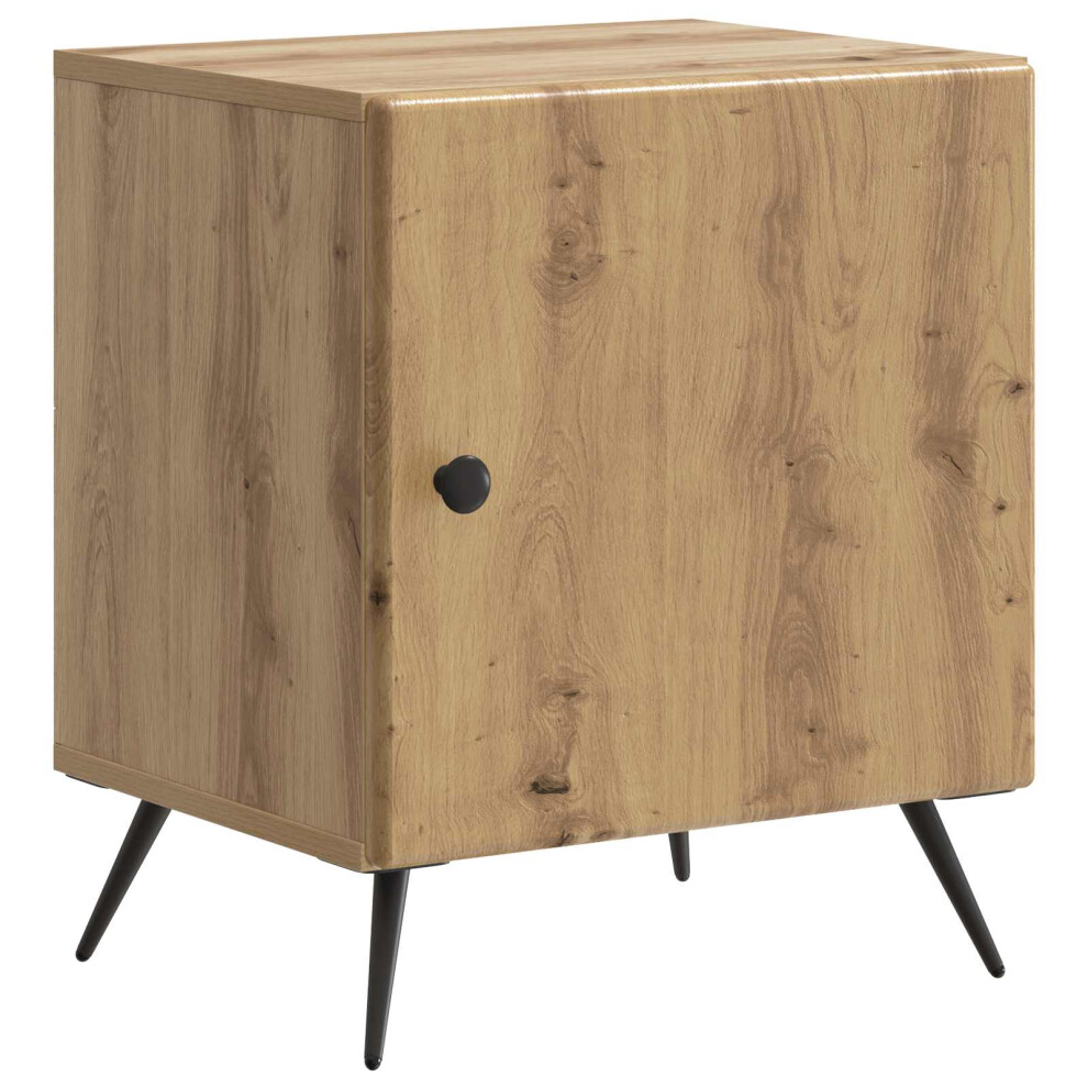 Vidaxl Bedside Cabinet Artisan Oak 43 X 34.5 X 50 Cm Engineered Wood