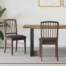 vidaXL Dining Chairs 2 pcs Light Brown 50 x 52.5 x 91 cm