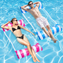 SHAINE 2 Pack Inflatable Pool Floats Water Hammock, 4-in-1 Pool Inflatable Floating Bed, Swimming Pool Float Hammock