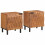 VidaXL vidaXL Bedside Cabinet 2 pcs Brown 40 x 33 x 46 cm Solid Mango Wood 1
