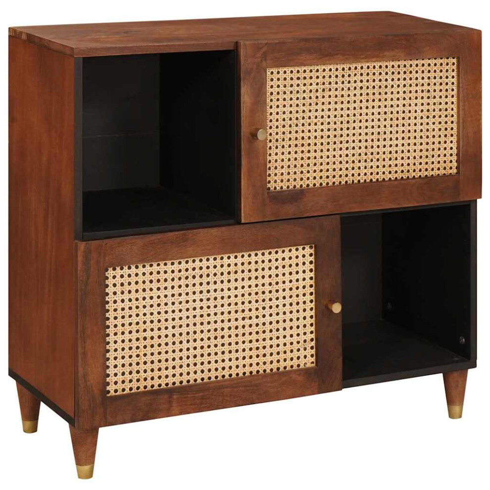 Vidaxl Sideboard Brown 80 X 33.5 X 75 Cm Solid Mango Wood