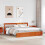 VidaXL vidaXL Bed Frame with Headboard 2 pcs Wax Brown Solid Pine Wood 1