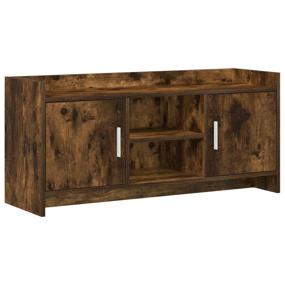 Vidaxl Tv Cabinet 102 X 33 X 47 Cm Smoked Oak Engineered Wood
