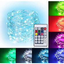 Guirlande lumineuse YiFudd10M100LED pour rideaux, 8 modes d'éclairage, à brancher.