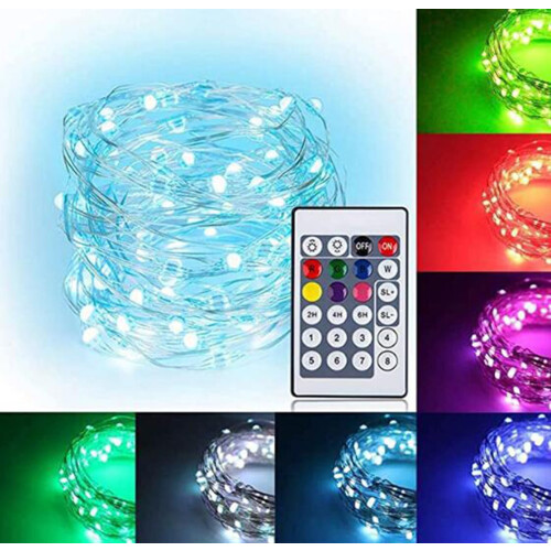 YiFudd curtain string lights 100 LED 8 modes